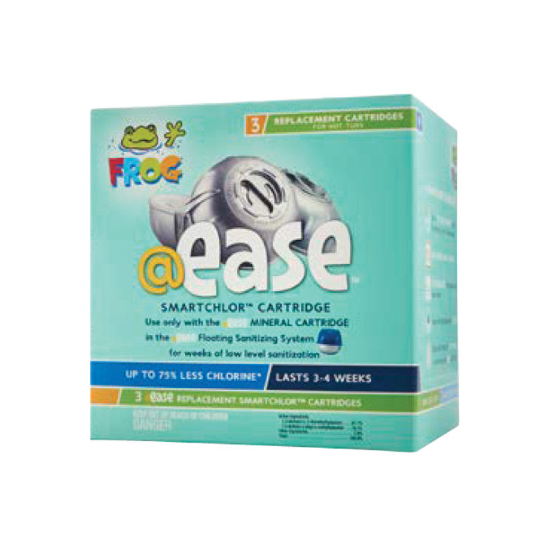 FROG @ease SmartChlor Replacement Cartridges 3-Pack for Spa and Hot Tub Water Care.