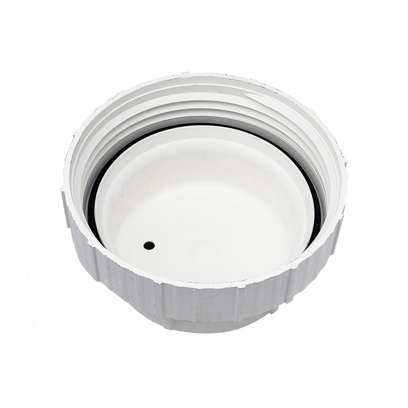 Top-down view of FROG Perform-Max 01-22-9411 feeder cap showing the internal O-ring seal and air relief hole.