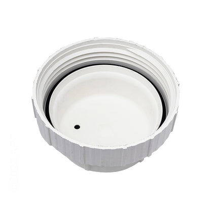 Top-down view of FROG Perform-Max 01-22-9411 feeder cap showing the internal O-ring seal and air relief hole.
