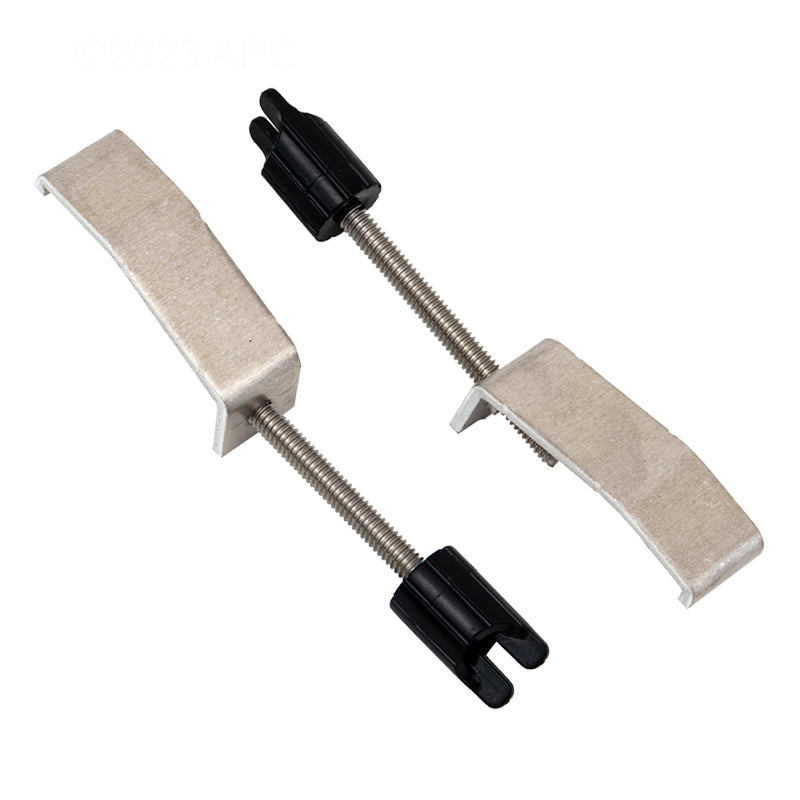 Gecko IN.K1000 Touchscreen Spa Keypad (0607-005033) - Metal mounting brackets and wingnuts for installation