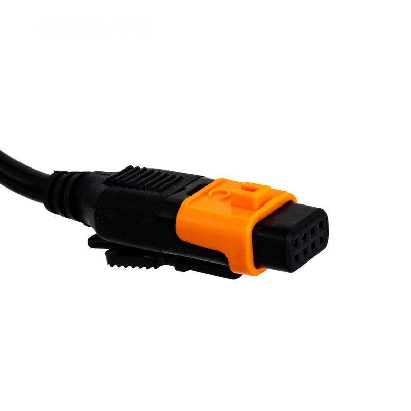 Gecko IN.K1000 Touchscreen Spa Keypad (0607-005033) - Close-up view of the 8-pin IN.Link cord connection plug