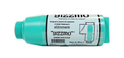 Gizzmo GIZ1 Regular skimmer plug with 1.5-inch threads, side profile with manufacturer label