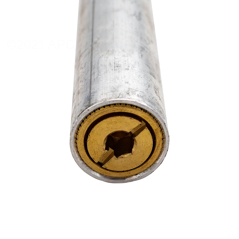 Genuine GLI 9-Inch Paver Tube with Brass Anchor and Insert - End Detail View
