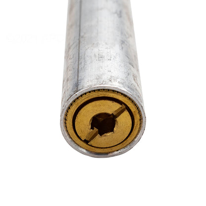 Genuine GLI 9-Inch Paver Tube with Brass Anchor and Insert - End Detail View