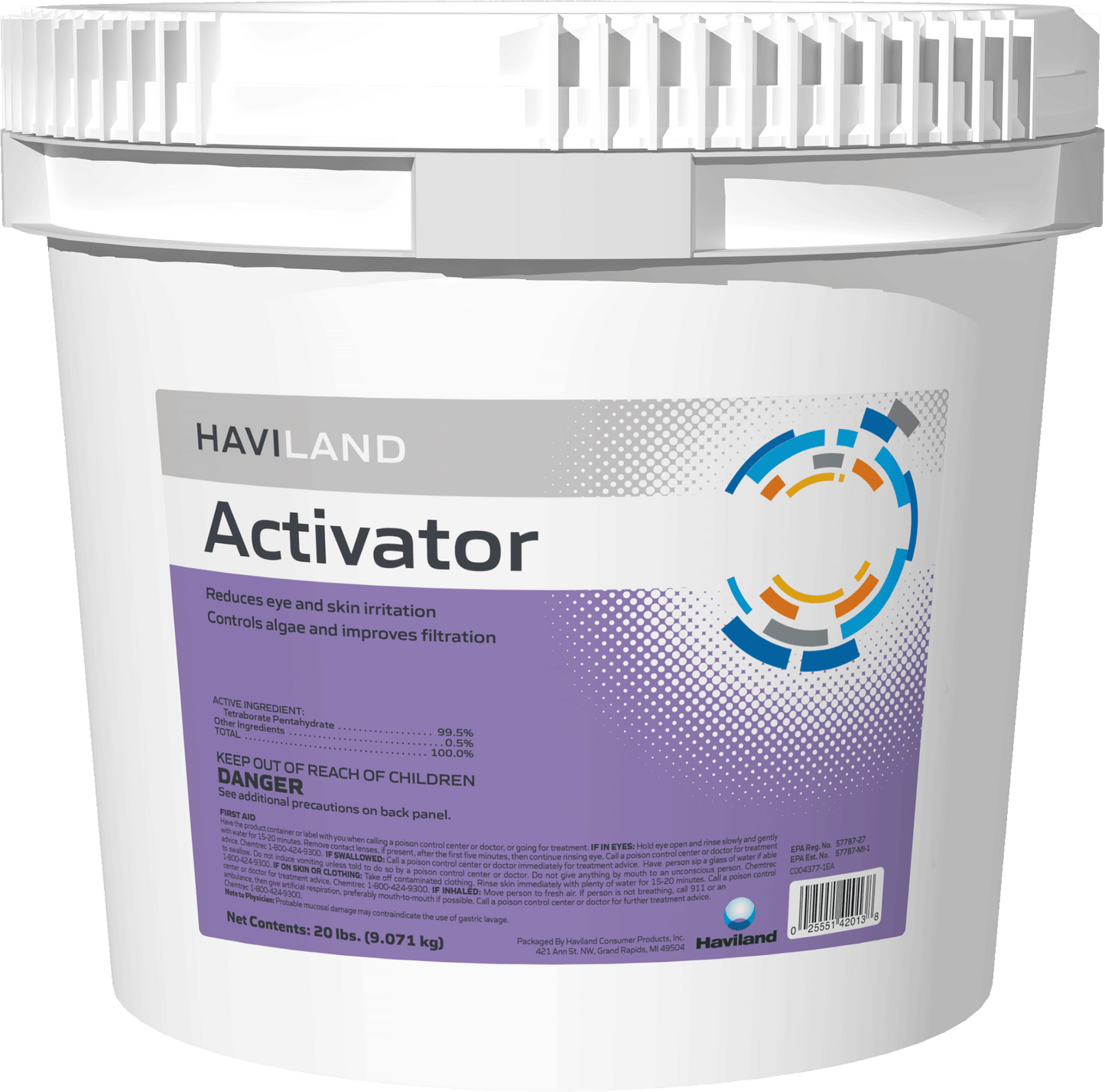 DuraChlor Activator Enhancer 20 lb Pail C002831-PL20 - Pool Water Clarifier and Algae Control