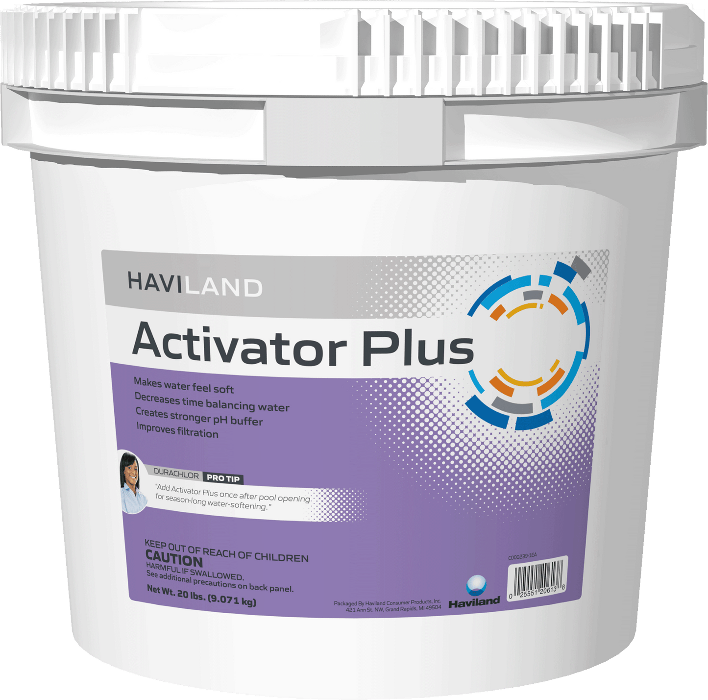 DuraChlor Activator Plus Enhancer 20 lb Pail C002832-PL20 - Soft Water Pool Enhancer