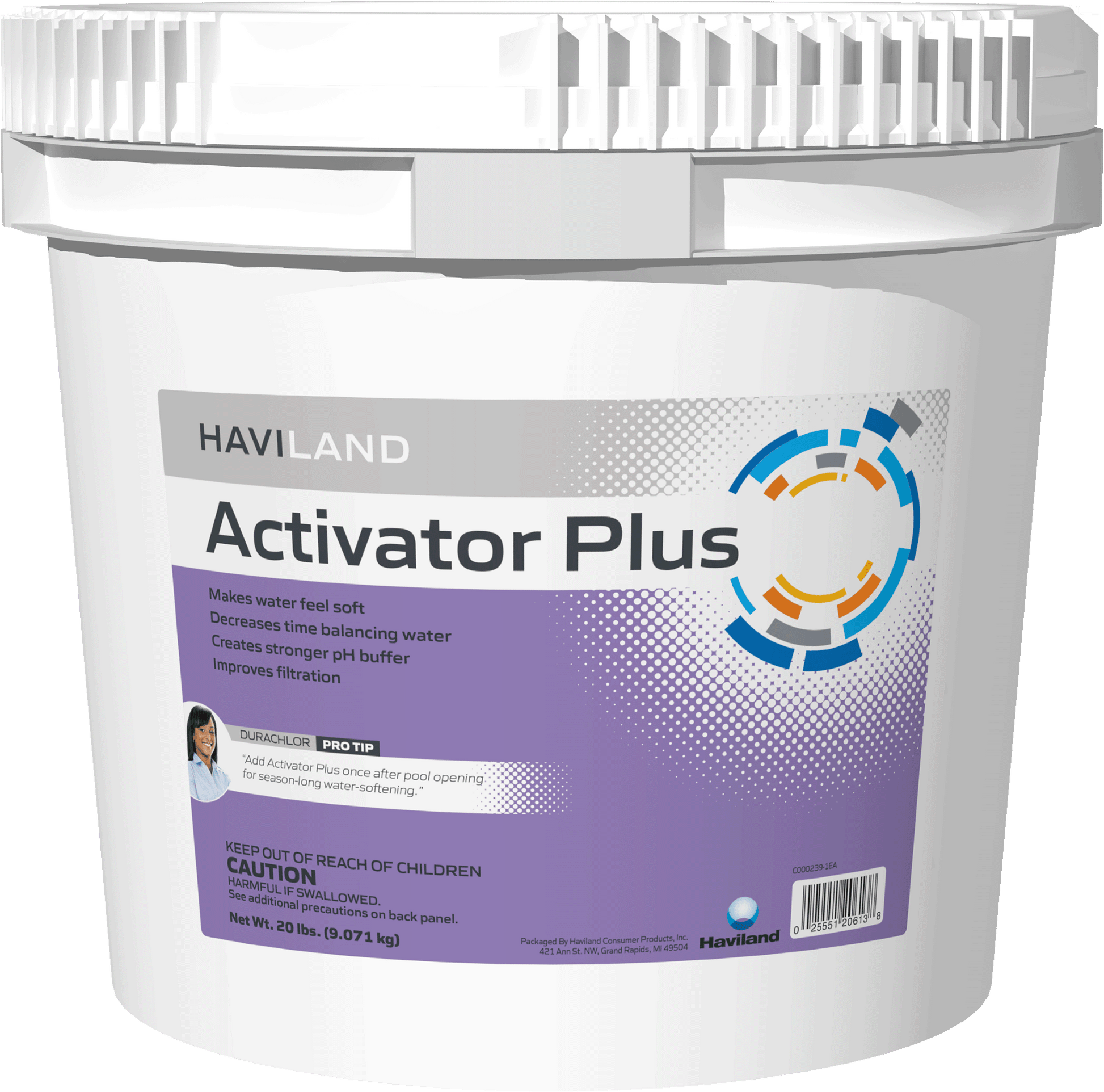 DuraChlor Activator Plus Enhancer 20 lb Pail C002832-PL20 - Soft Water Pool Enhancer
