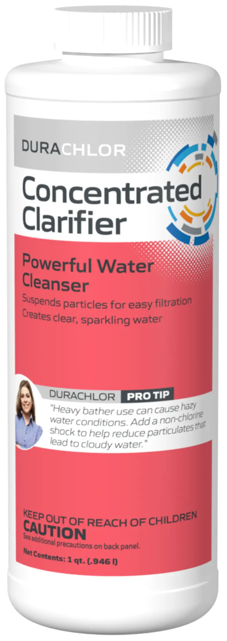 Haviland DuraChlor Concentrated Pool Water Clarifier 1 Quart for Clearing Cloudy and Hazy Water