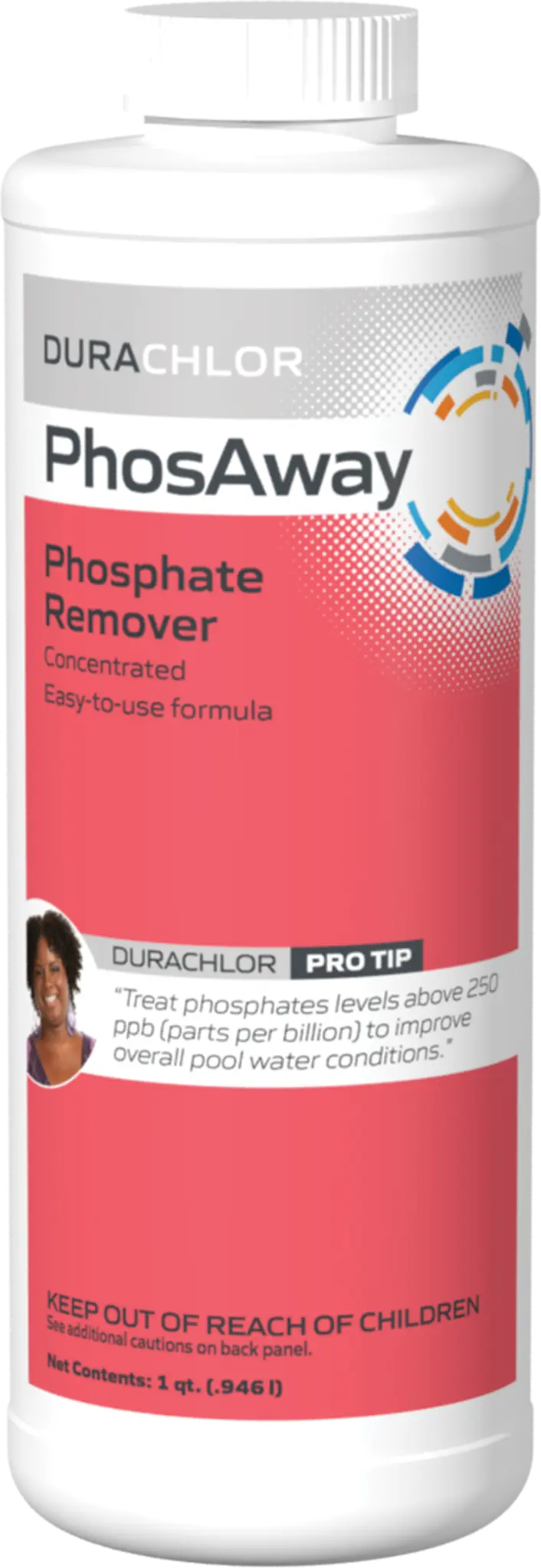 Haviland DuraChlor PhosAway Pool Phosphate Remover, 1 Quart Bottle for Algae Prevention