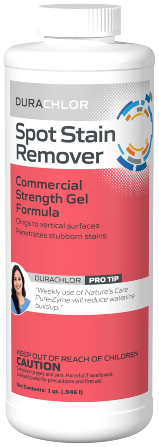 Haviland DuraChlor Spot Stain Remover Commercial Strength Gel for Pool Waterlines and Steps 1 Quart