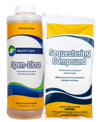 Nature's Care Open-Close Enzyme and Sequestering Compound Chemicals Included in Kit
