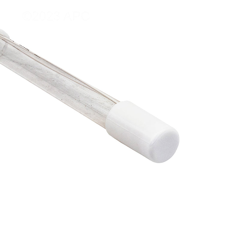 Side profile view of the Hayward 005952123000 UV replacement lamp showing the high-output glass tube and protective end cap.