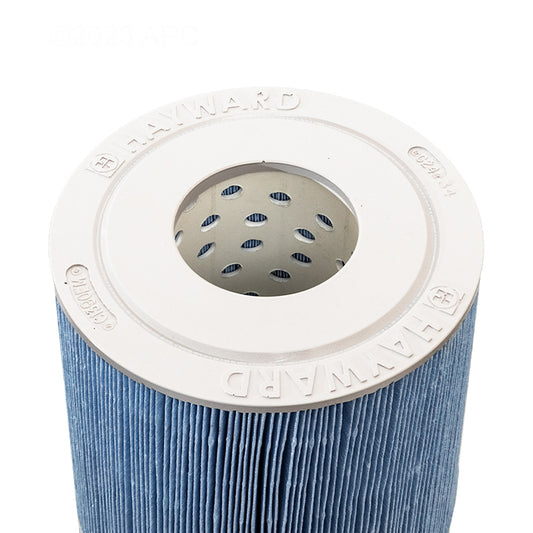 Top down view showing the 3 inch opening of the Hayward CX1390REM pool filter cartridge.