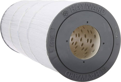 End cap view of Hayward CX591XRE filter element showing 3 inch open holes