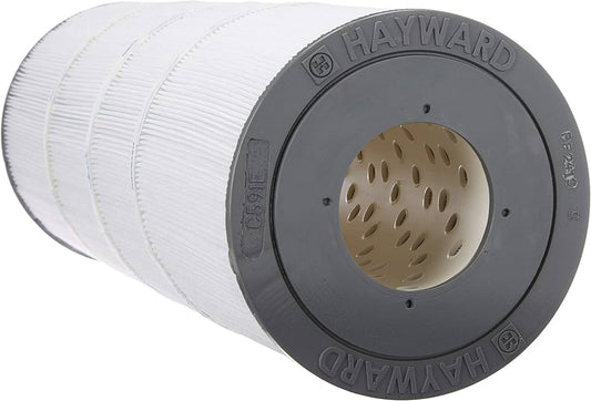 End cap view of Hayward CX591XRE filter element showing 3 inch open holes