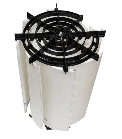 Bottom View of Hayward DEX4800DC Grid Assembly showing Black Structural Template and Grid Spacing