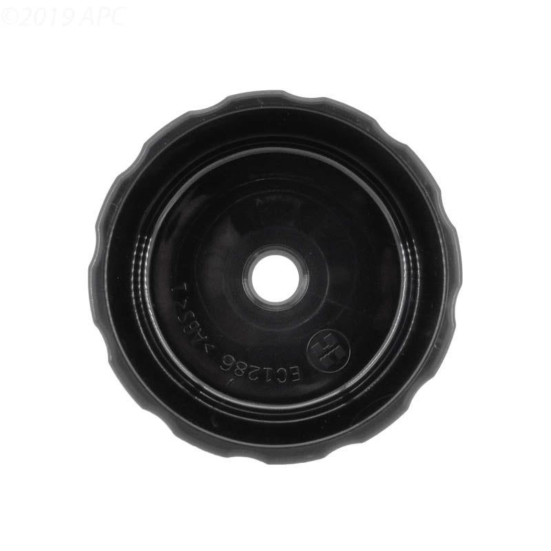 A close-up view of the Hayward ECX12866 PerFlex DE Filter Gauge Port Adapter, showing the molded part number and internal design details.