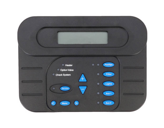 Hayward GLXPLLOCP4 Local Display replacement for ProLogic P4 and Aqua Plus pool automation systems, featuring digital LCD and tactile buttons.