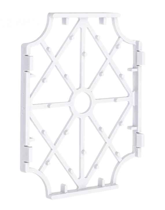 White protective mounting bracket and plastic grille for Hayward HDXFICBRD001 Ignition Control Board