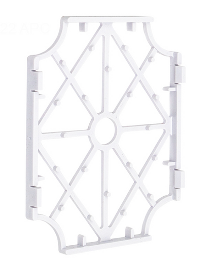 White protective mounting bracket and plastic grille for Hayward HDXFICBRD001 Ignition Control Board
