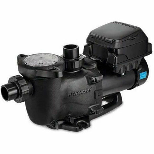 Hayward Max-Flo VS 1.65 THP Variable Speed Pool Pump (W3SP2303VSP) side view.