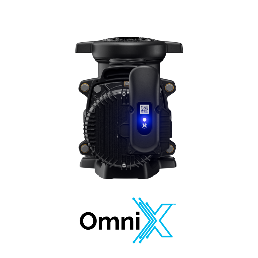 Rear view of the MaxFlo VS 420 highlighting the Totally Enclosed Fan Cooled (TEFC) motor and wiring access.