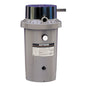 Front view of a gray Hayward Perflex W3EC65A 40 sq ft Extended-Cycle DE Pool Filter featuring a black lid and top bump handle on a white background.