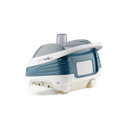 Rear-side profile of the Hayward PoolVac XL (W32025ADC) concrete pool cleaner showing the turbine housing and hose connection point.