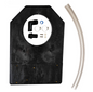 Hayward S160TPAK3 ProSeries mounting base kit featuring the black plastic platform, clear pump-to-filter hose, and complete hardware installation set.