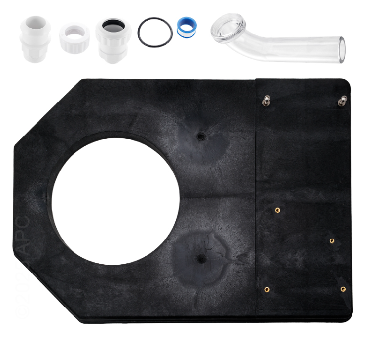 Hayward S200PAK3 Molded System Base Platform with Clear Sweep Union and Hardware for Pool Pumps and Filters