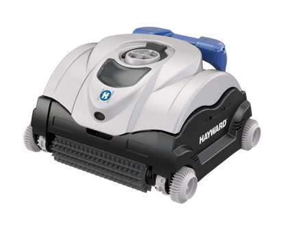 Left-side view of the Hayward SharkVac XL (W3RC9742WCCUBY) robotic pool cleaner.