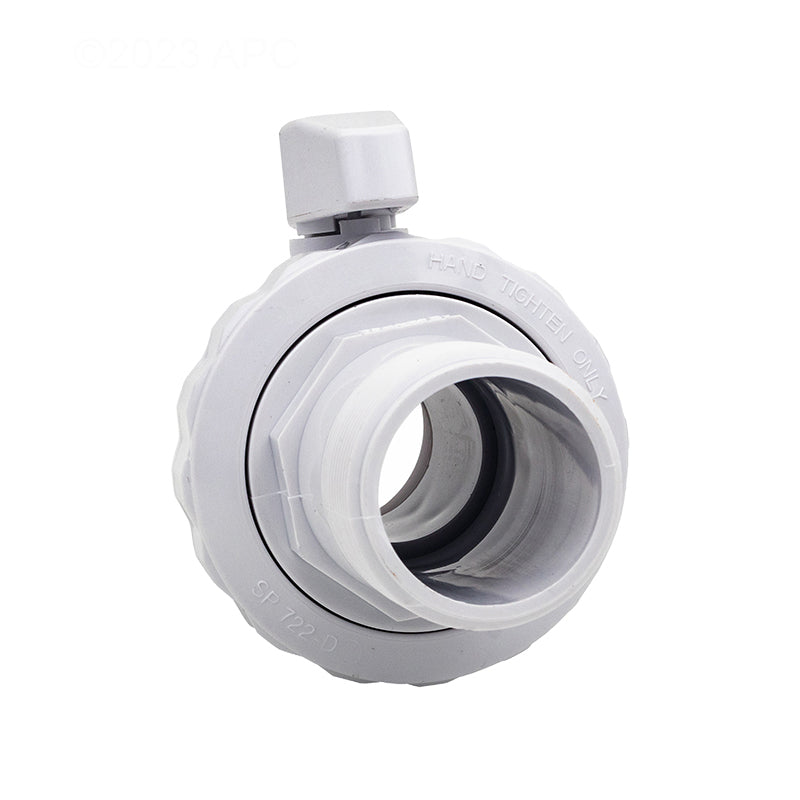 Front view of the Hayward SP0723 Trimline ball valve showing the 1-1/2 inch female iron pipe (FIP) threaded connection.