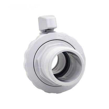 Front view of the Hayward SP0723 Trimline ball valve showing the 1-1/2 inch female iron pipe (FIP) threaded connection.
