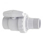 Genuine Hayward SP0723 1-1/2 inch MIP by FIP Trimline 2-way pool ball valve with white ABS body.