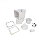 Complete Hayward SP1091LX Dyna-Skim Deluxe skimmer kit for vinyl above ground pools, including basket, weir, faceplate, and gaskets.
