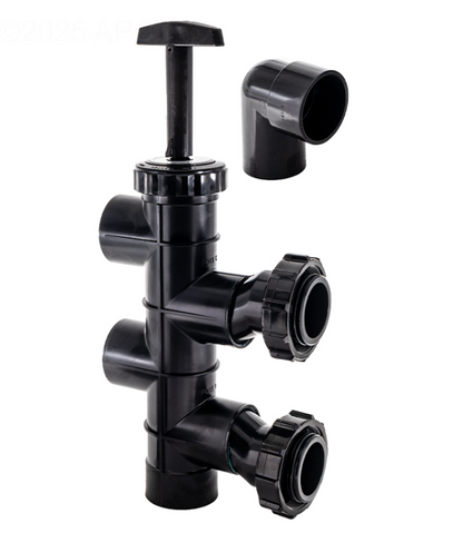 Hayward SP410X602S 2-Position Slide Valve for Sand Filters with 2-inch Socket Unions - Front View