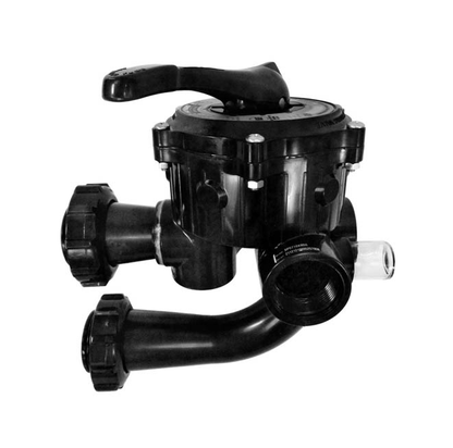 Side view of Hayward SP710XR50 showing 1.5 inch plumbing ports and sight glass.