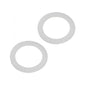 Hayward SPX0710Z62 Nylon Vari-Flo Valve Spring Washer Set of 2 - View showing the two white nylon replacement washers.