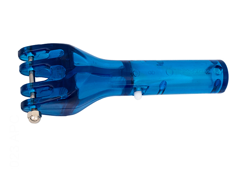 Genuine Hayward SPX1067QA Quik-Snap blue plastic vacuum head replacement handle with spring and pin.