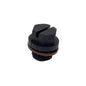 Hayward SPX1700FGV Chlorinator Pipe Plug with Gasket - Angled side view showing the slotted top, gasket, and threads