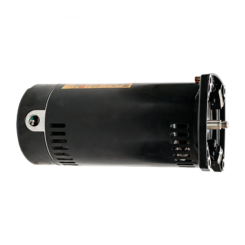 True side profile view of genuine Hayward SPX2710Z1M 1.5 HP Max-Flo II black pool pump motor