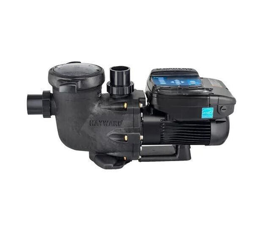 Hayward TriStar VS 1.85 THP Variable Speed Pool Pump (W3SP3202VSP) full side view.