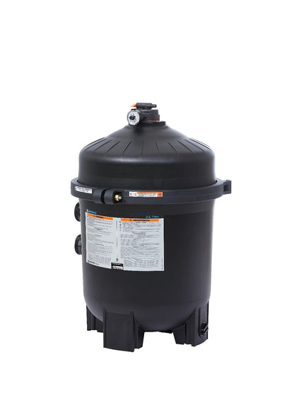 Side View of Hayward Pro-Grid W3DE3620 36 sq ft DE Filter showing Manual Air Relief Valve