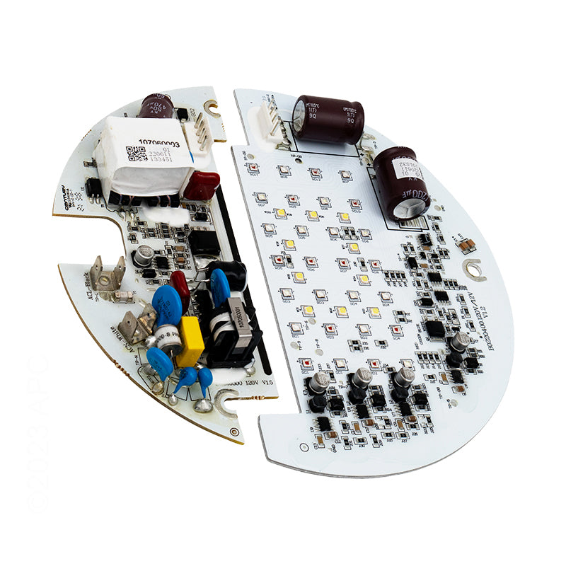 Genuine Jandy R0739400 Large RGBW LED Light Engine 120V - Alternate Back View Circuit Board