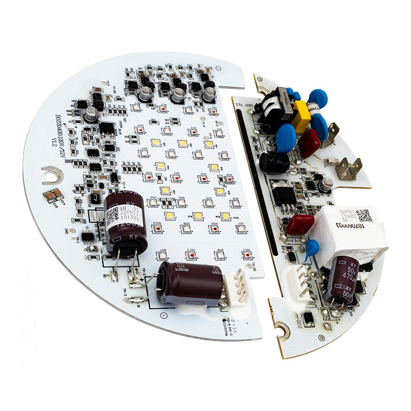Genuine Jandy R0739400 Large RGBW LED Light Engine 120V - Back View Circuit Board