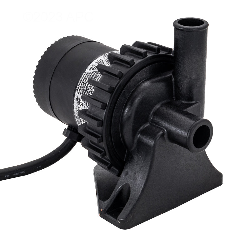 Laing 74427 E5 SilentFlo 5000 Spa Circ Pump - Angled View Highlighting 3/4 Inch Barb Connections