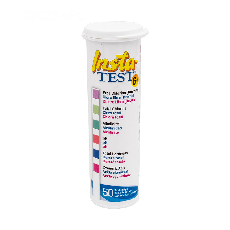 LaMotte Insta-TEST 6 Plus Pool and Spa 6-Way Test Strips 50 Count Bottle (SKU 3028BC12)