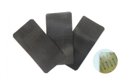 Loop-Loc Black Superdense Mesh Safety Cover Patch Kit - 3 Pack