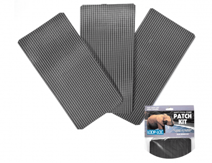 Loop-Loc Gray Superdense Mesh Safety Cover Patch Kit - 3 Pack
