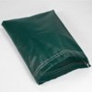 Close-up of the Loop-Loc LLBAG Green storage bag showing the heavy-duty handles and secure drawstring closure.